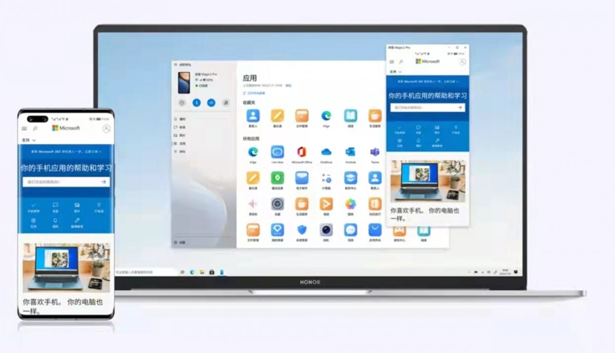 Microsoft renames Your Phone to Phone Link, announces partnership with Honor