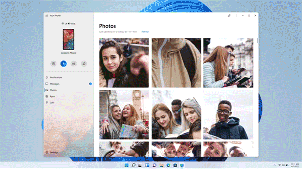 Phone Link will let you copy text from Android photos