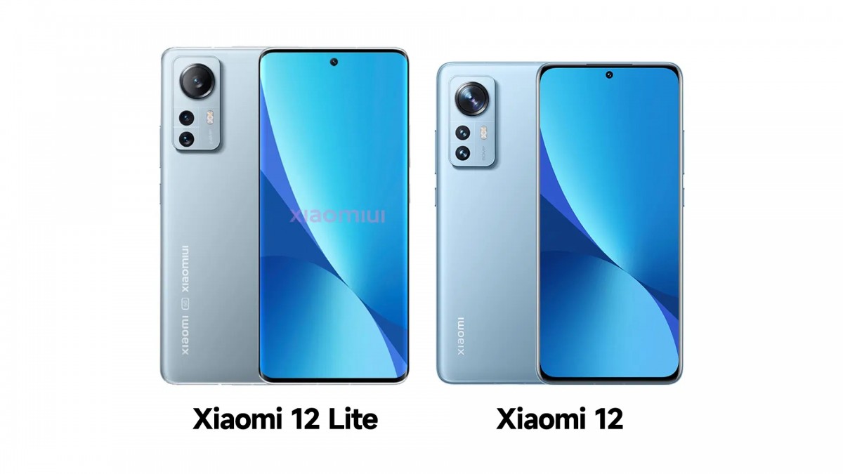 Xiaomi 12 Lite (izquierda, supongo) y Xiaomi 12 (derecha)