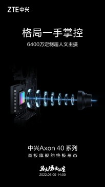 ZTE Axon 40 Ultra main, ultrawide and periscope lenses