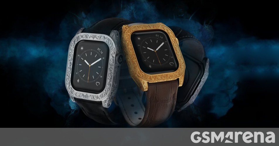 Caviar dresses up the Apple Watch 7 in bronze, gold and titanium