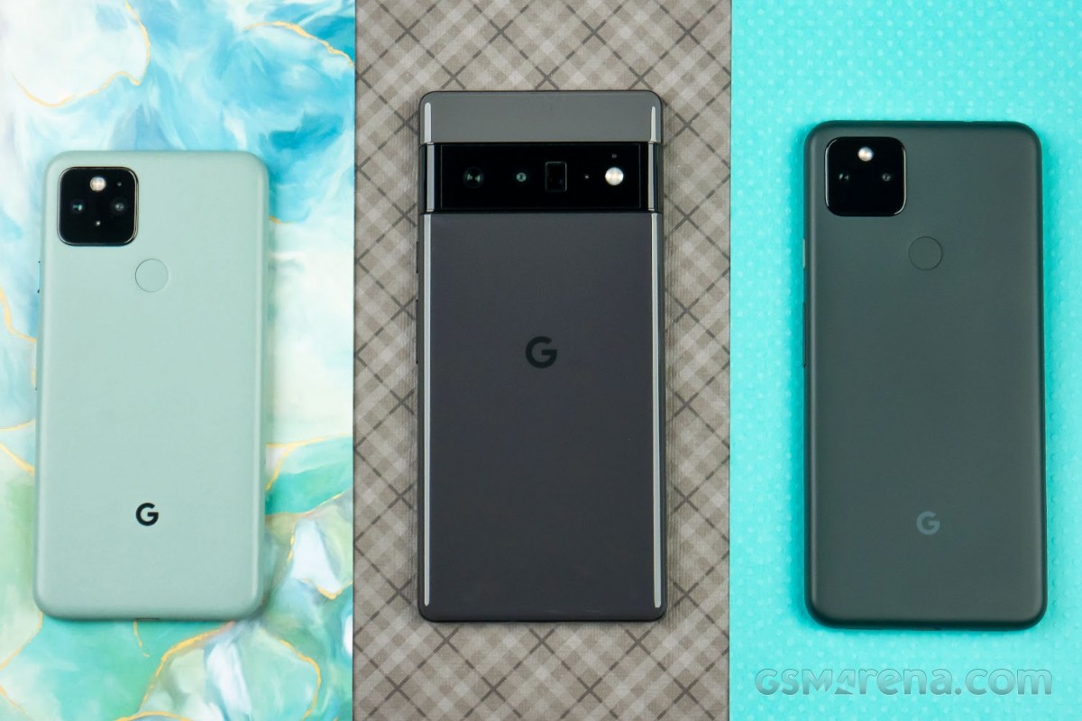 Google Pixel 5, Pixel 6 Pro ve Pixel 5a