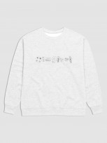 Camera Islands Crewneck Sweatshirt on dark and light