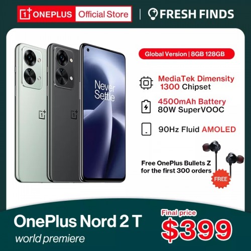 OnePlus Nord 2T listed on retailer’s website with specs, price, and images