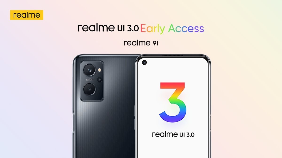 Realme annuncia il programma di accesso anticipato Realme UI 3.0 per Realme 9i, open beta per 8i