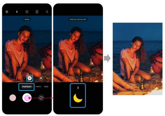 The telephoto camera can now do Portrait mode in the dark as well