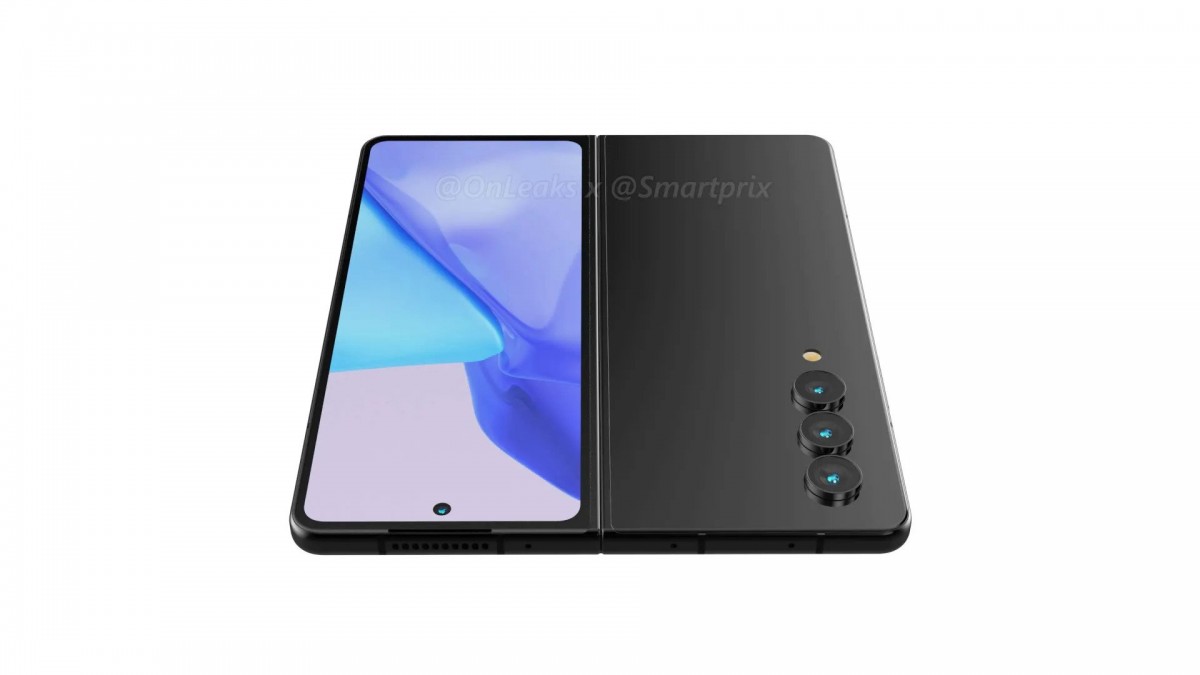 Los renders del Samsung Galaxy Z Fold4 muestran el diseño del plegable