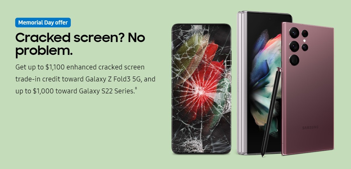 samsung cracked screen offer