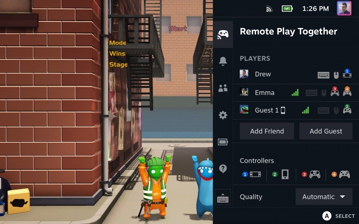Remote Play Together is now supported on the Steam Deck