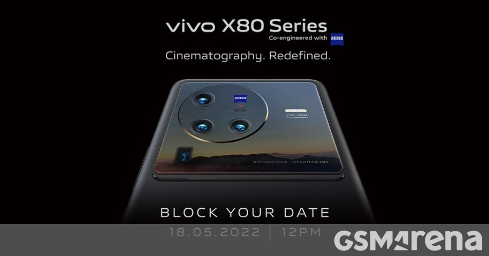 vivo X80 series India launch set for May 18