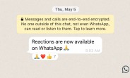 WhatsApp starts rolling out message reactions to its users