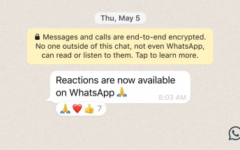WhatsApp starts rolling out message reactions to its users