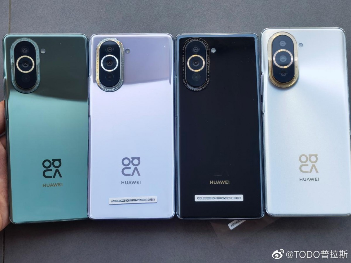 Huawei Nova 10 och 10 Pro Massiv läcka med levande bilder och specifikationer