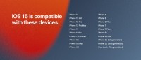 Compatibility lists for the older versions: iOS 15