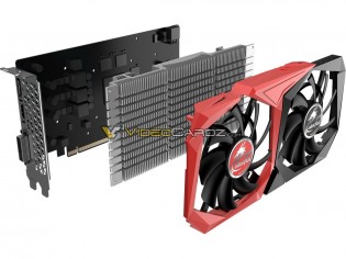 Leckbild der farbenfrohen GeForce GTX 1630 GPU