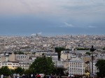 Montmartre at the Sacre-Coeur at dusk