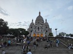 Montmartre at the Sacre-Coeur at dusk