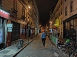 Montmartre and Gare Saint-Lazare at night