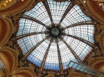 Opera Garnier and the dome inside the Galeries Lafayette Haussmann