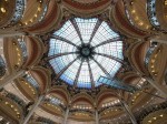 Opera Garnier and the dome inside the Galeries Lafayette Haussmann