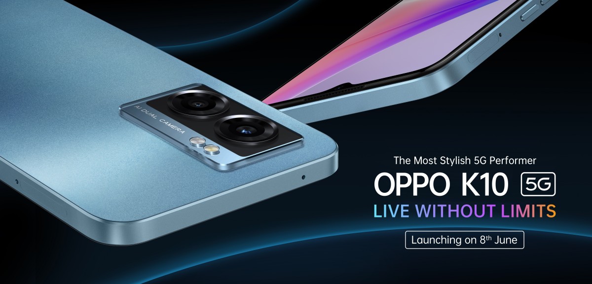 Oppo K10 5G launching in India on June 8 with a different design and specs