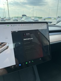 Running Tesla Android Project-Drive Apple Maps and listen to Apple Music