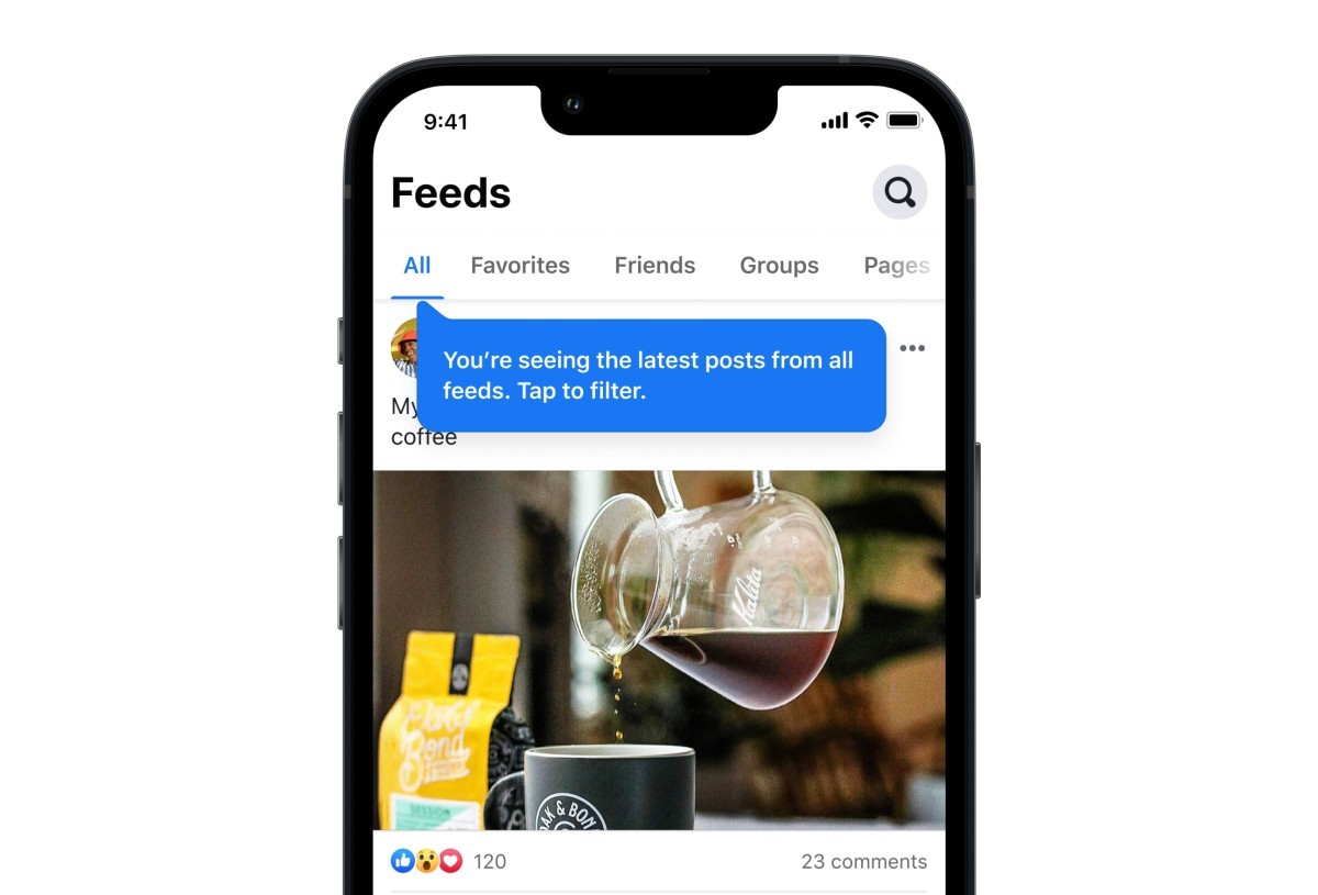 Facebook launches 'Feeds' tab that shows users newest posts first