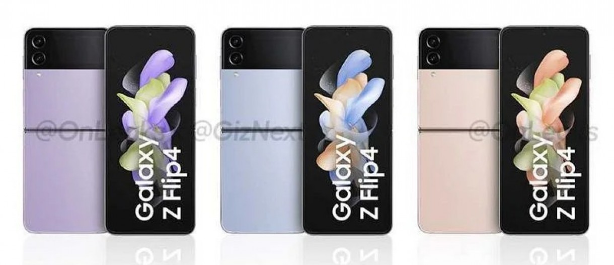 New Official Looking Samsung Galaxy Z Flip4 Renders Surface Showing All Colors Gsmarena Com News