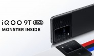 iQOO 9T's black color model appears in official teaser