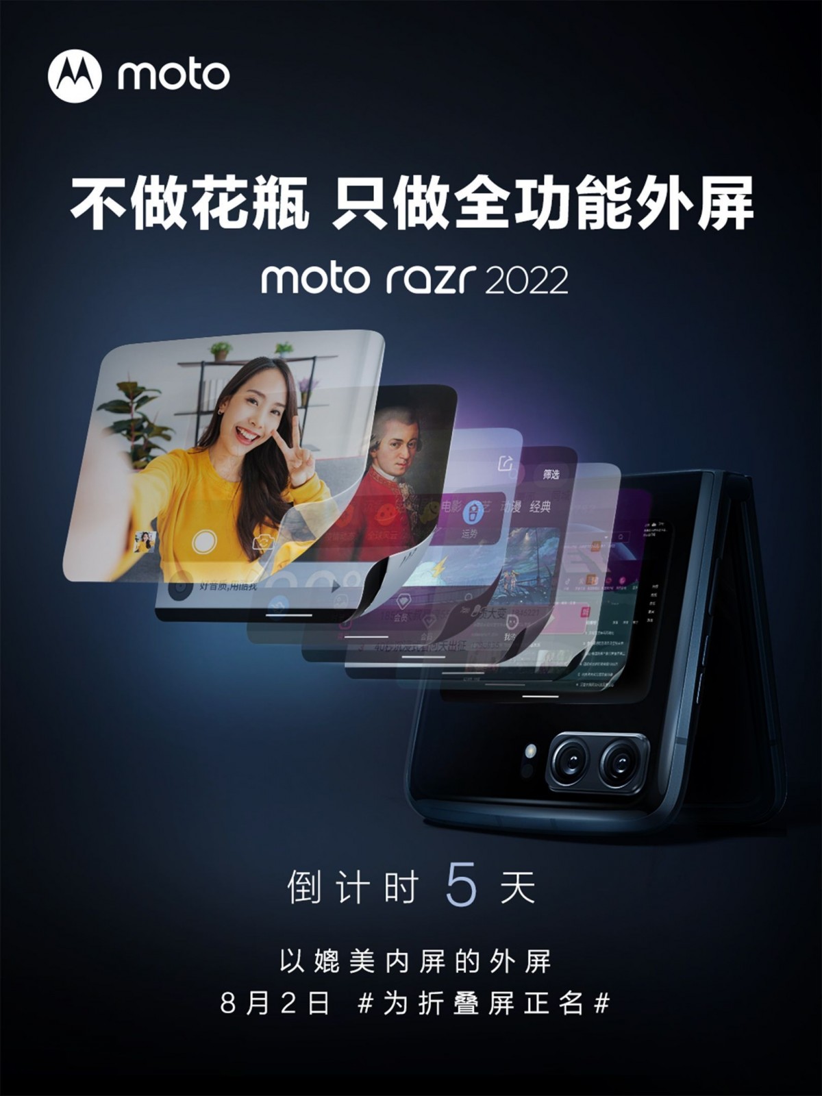 First official Moto Razr 2022 reveals the new bigger screen