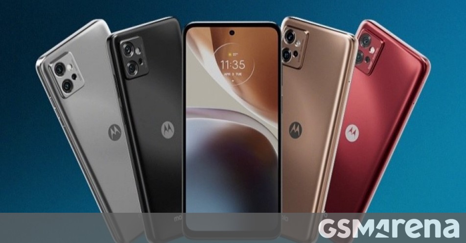 Motorola Moto G32's official-looking renders surface showing new