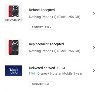 One unlucky buyer got the original phone replaced, the replacement had a green tint too