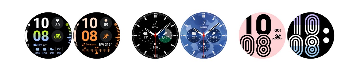 The same watchface can be added to the Favorites list with different styles and complications