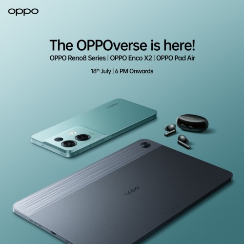 Oppo Pad Air and Enco X2's India launch set for July 18