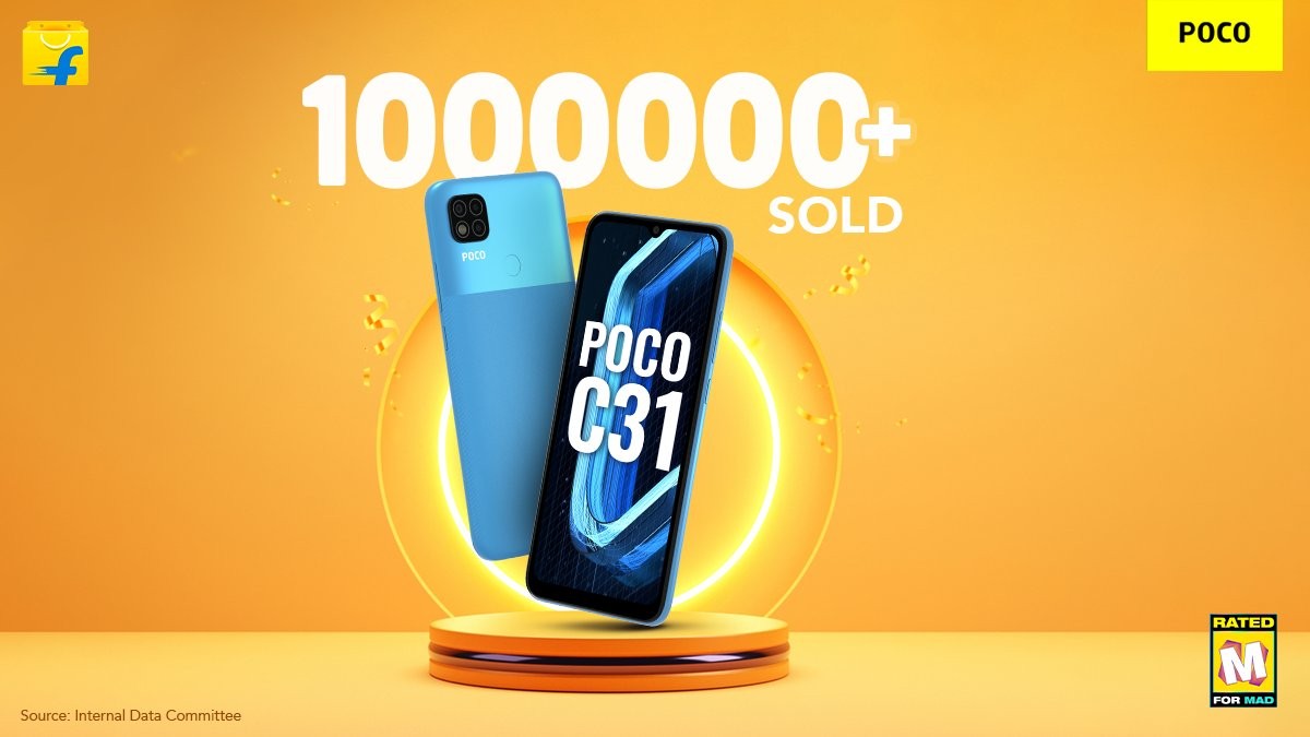 Poco C31 joins the millionaires club