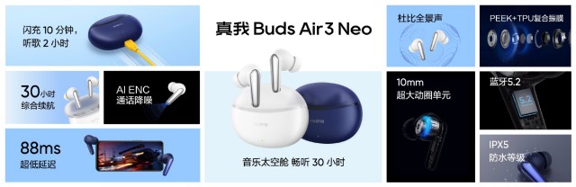 Buds Air3 Neo key specs