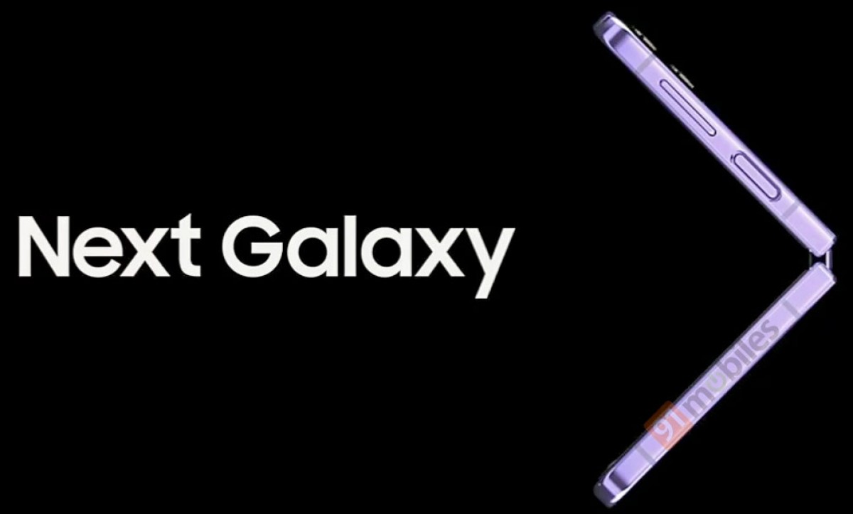 Il rendering trapelato del Galaxy Z Flip4 mostra il lato del telefono
