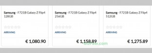 Leaked pricing: Samsung Galaxy Z Flip4