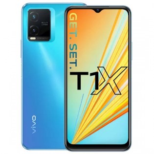 vivo T1x in black and blue