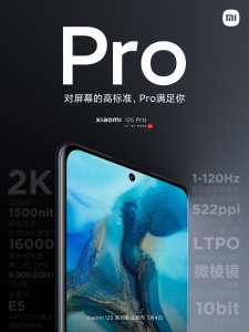 The Xiaomi 12S Pro and 12S Ultra use the same display as the 12 Pro