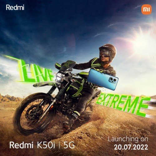 Redmi K50i arrives on July 20, teaser reveals design