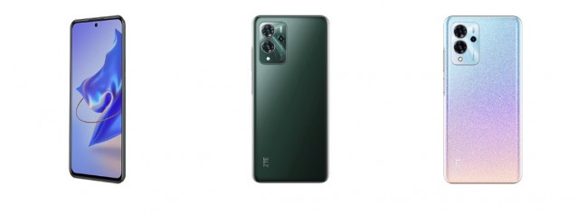 ZTE Blade V40 Pro in Green and Aurora