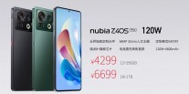nubia Z40S Pro pricing info for the three models