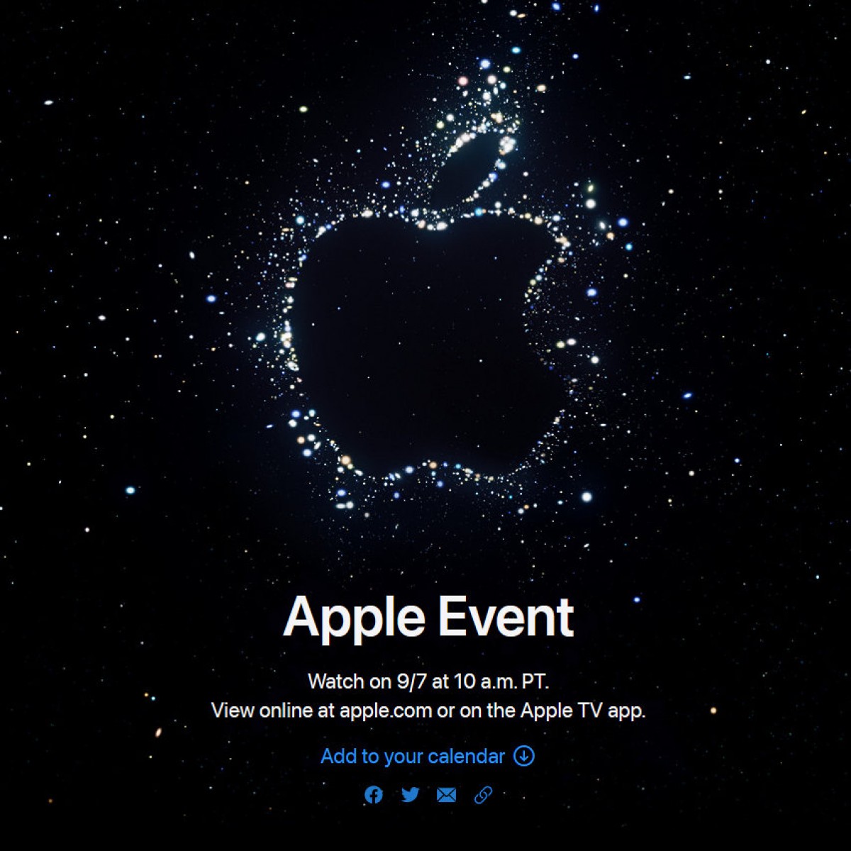 Apple sẽ tổ chức sự kiện tiếp theo vào ngày 7 tháng 9 tại Apple Park