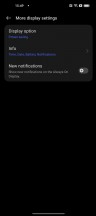 Always-on display behavioral options - ColorOS 13 review