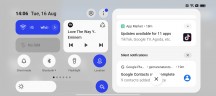 Control center horizontal layout - ColorOS 13 review