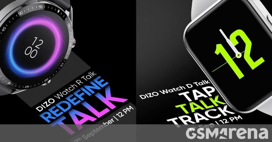 DIZO Watch R Talk and Watch D Talk are launching on September 7