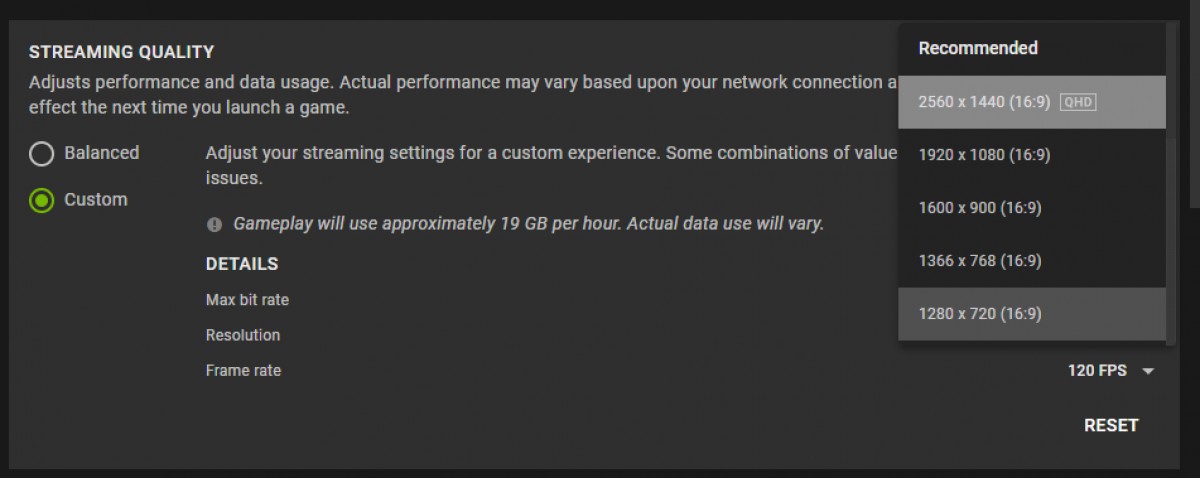 GeForce Now برای پخش جریانی تا 1440p @ 120fps از طریق مرورگر ارتقا یافته است