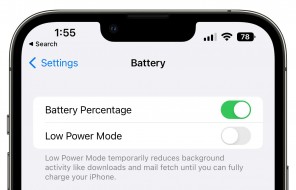 Battery indictor in iOS 16 beta 5 (images: MacRumors)