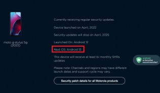 Moto Edge 30 Pro and Moto G Stylus 5G (2022) will be among the first phones to get Android 13